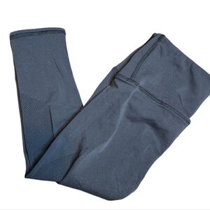 Lululemon High Rise Cropped Leggings Mesh Panel Athleisure Compression Running S